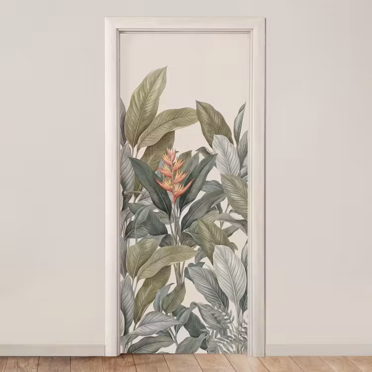 Deursticker - Tropisch - Planten - Modern - Groen — 1