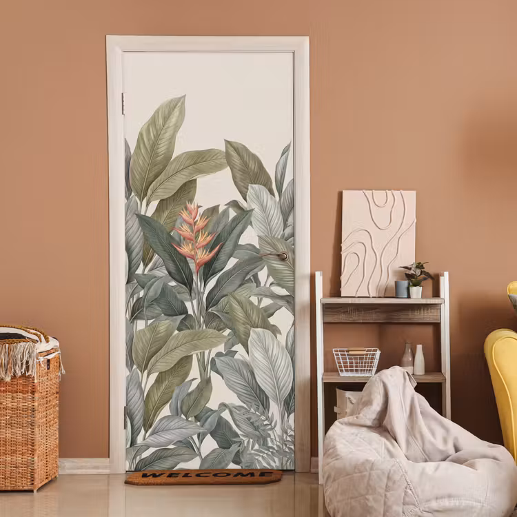 Deursticker - Tropisch - Planten - Modern - Groen — 2