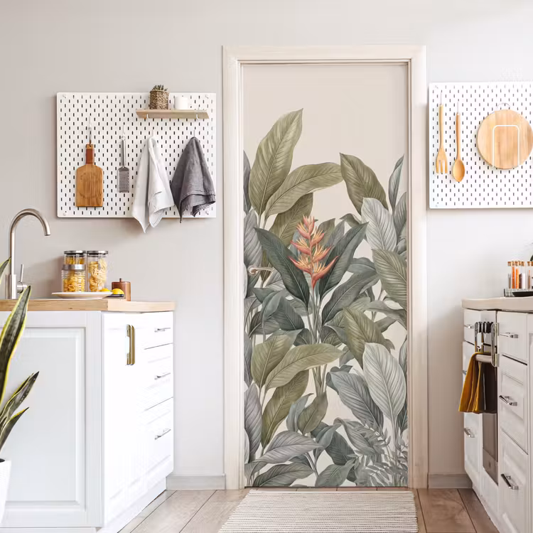 Deursticker - Tropisch - Planten - Modern - Groen — 7