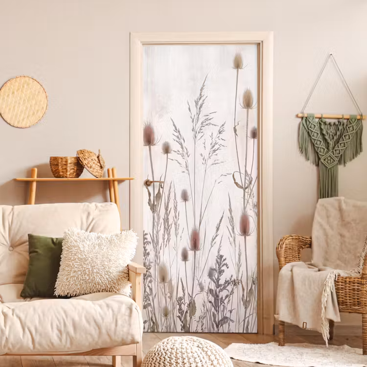 Deursticker - Weidebloemen - Design - Sepia — 4
