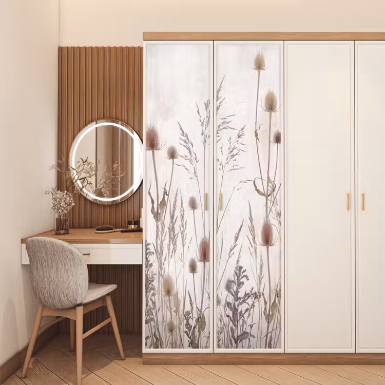 Deursticker - Weidebloemen - Design - Sepia — 5