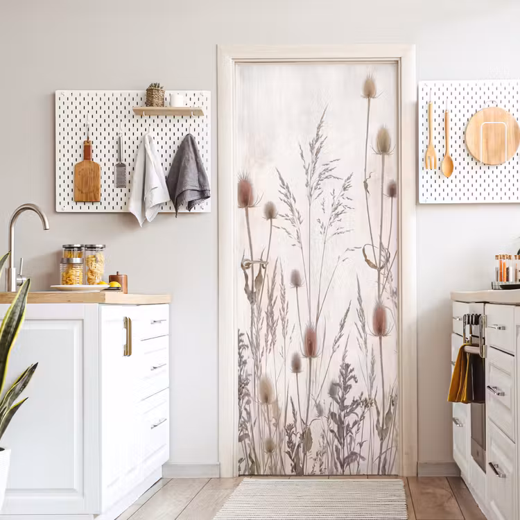 Deursticker - Weidebloemen - Design - Sepia — 7