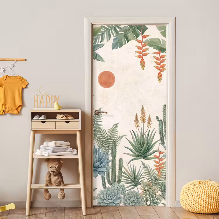 Deursticker - Woestijn - Planten - Groen — 6