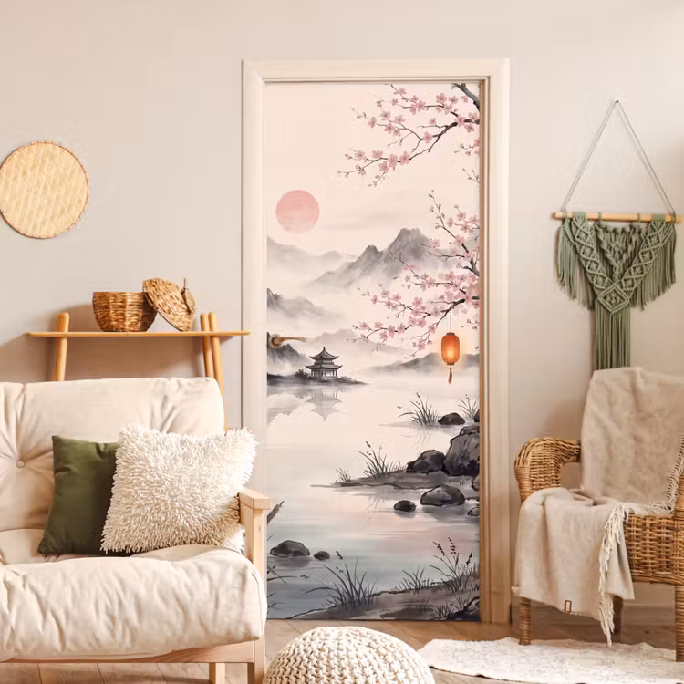 Deursticker - Zon - Japans - Traditioneel — 4