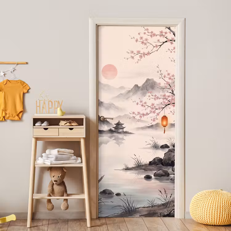 Deursticker - Zon - Japans - Traditioneel — 6