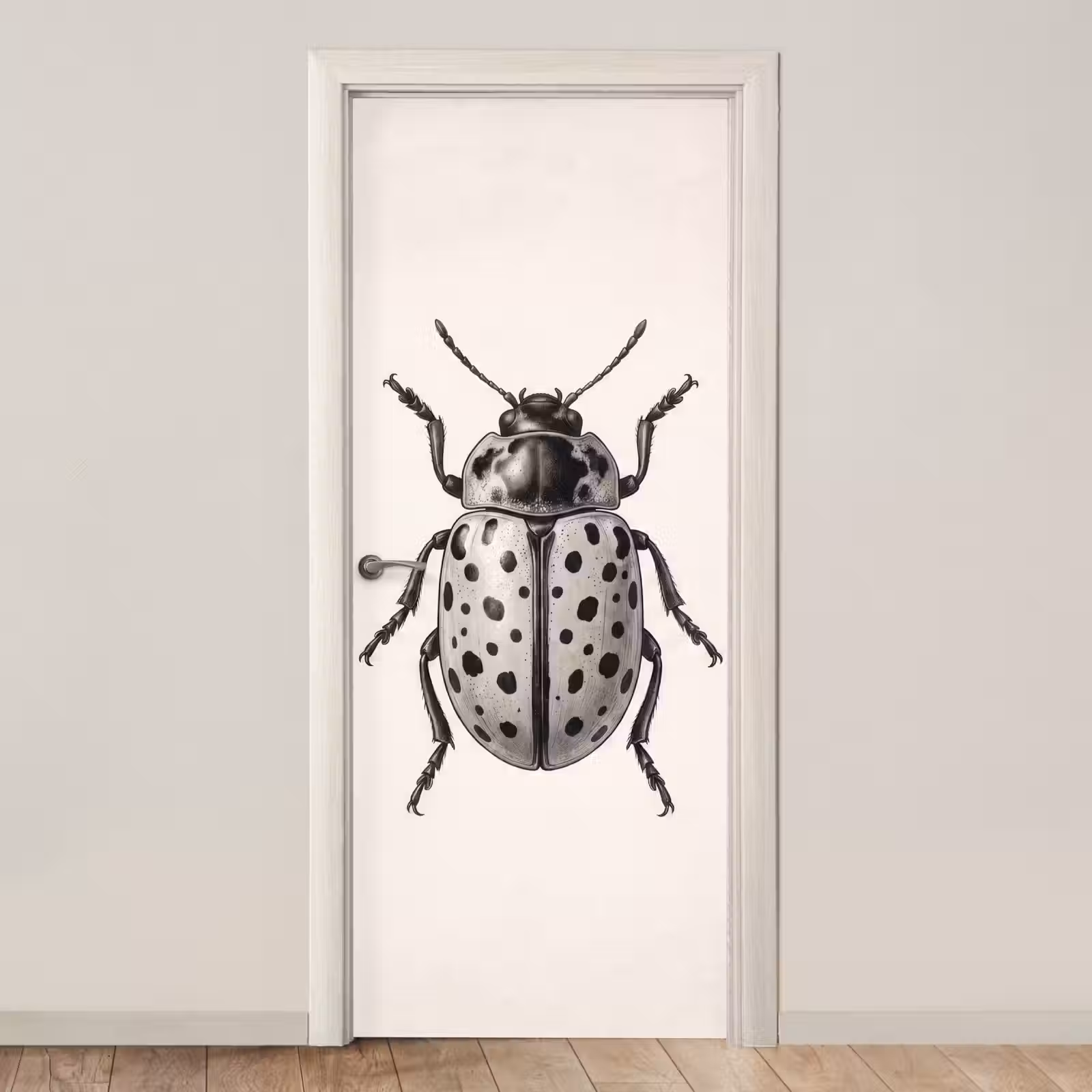 Deursticker - Kever - Insect - Vintage — 1