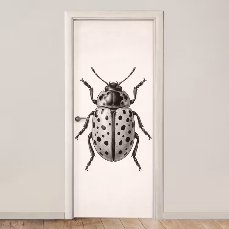 Deursticker - Kever - Insect - Vintage — 1