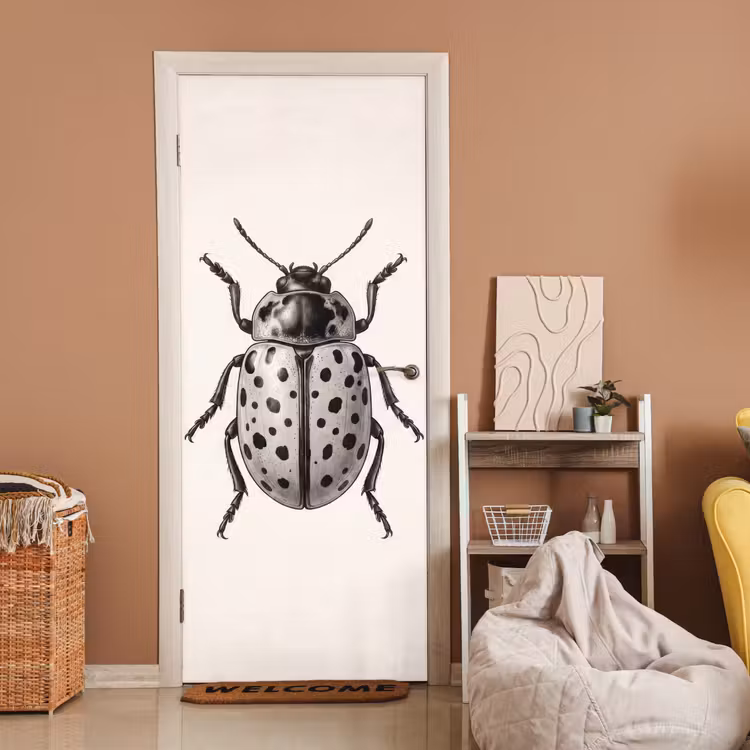 Deursticker - Kever - Insect - Vintage — 2