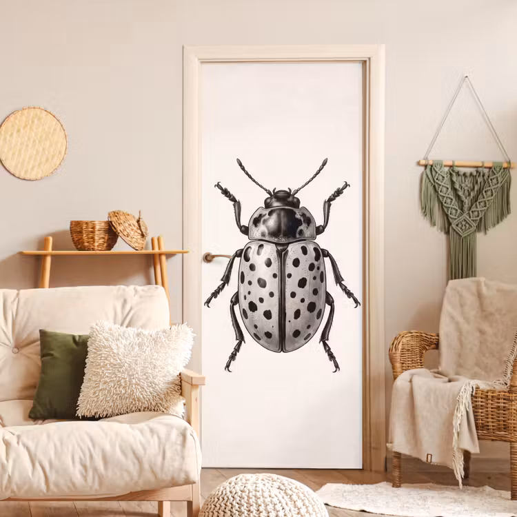 Deursticker - Kever - Insect - Vintage — 4