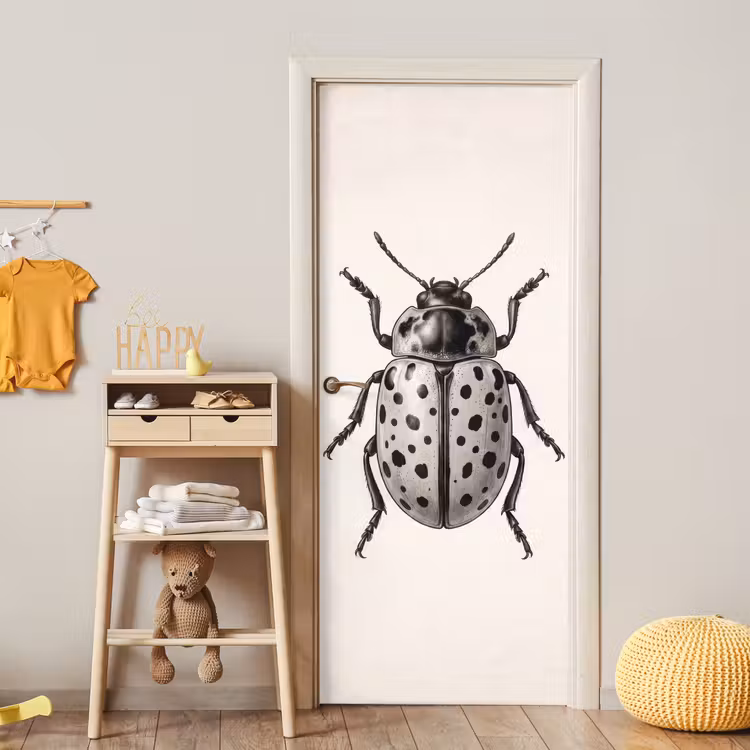 Deursticker - Kever - Insect - Vintage — 6