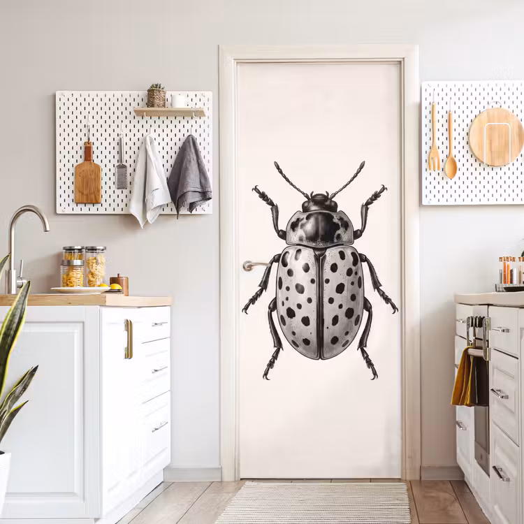 Deursticker - Kever - Insect - Vintage — 7