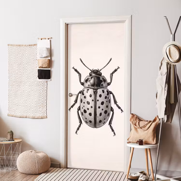 Deursticker - Kever - Insect - Vintage — 8