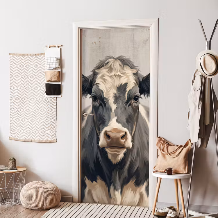 Deursticker - Koe - Portret - Dieren - Modern — 8