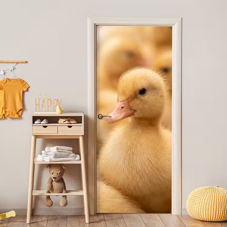 Deursticker - Pijltje - Eend - Natuur - Geel — 6
