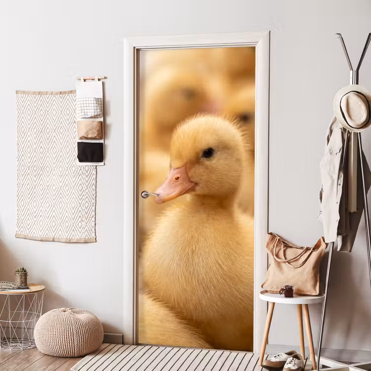 Deursticker - Pijltje - Eend - Natuur - Geel — 8