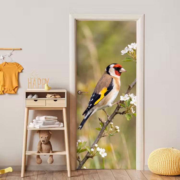 Deursticker - Putter - Bloesem - Lente - Natuur - Kleurrijk — 6