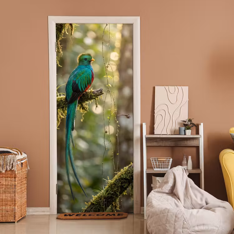 Deursticker - Quetzal - Jungle - Natuur - Groen — 2