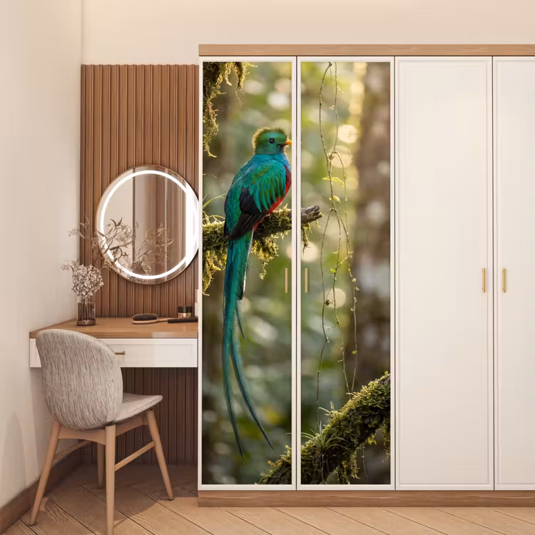 Deursticker - Quetzal - Jungle - Natuur - Groen — 5