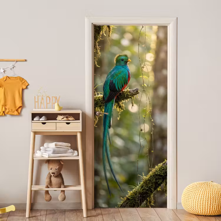 Deursticker - Quetzal - Jungle - Natuur - Groen — 6