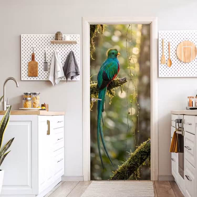 Deursticker - Quetzal - Jungle - Natuur - Groen — 7
