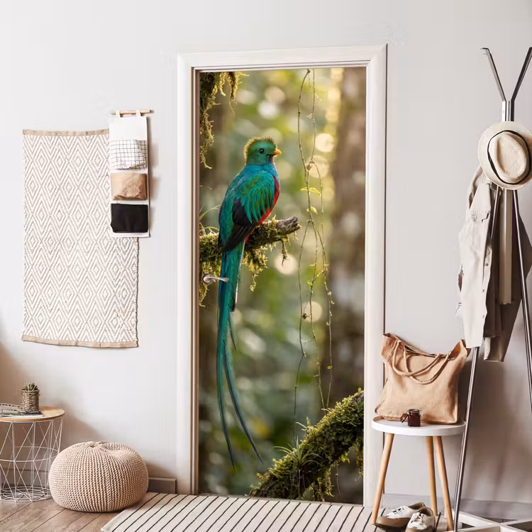 Deursticker - Quetzal - Jungle - Natuur - Groen — 8