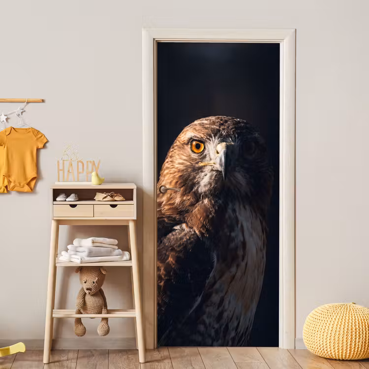 Deursticker - Roofvogel - Buizerd - Bruin — 6