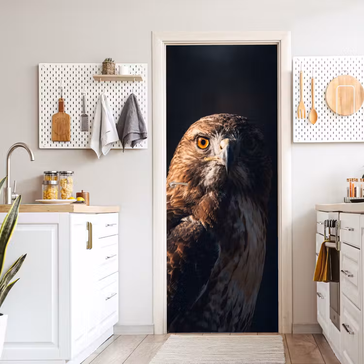 Deursticker - Roofvogel - Buizerd - Bruin — 7