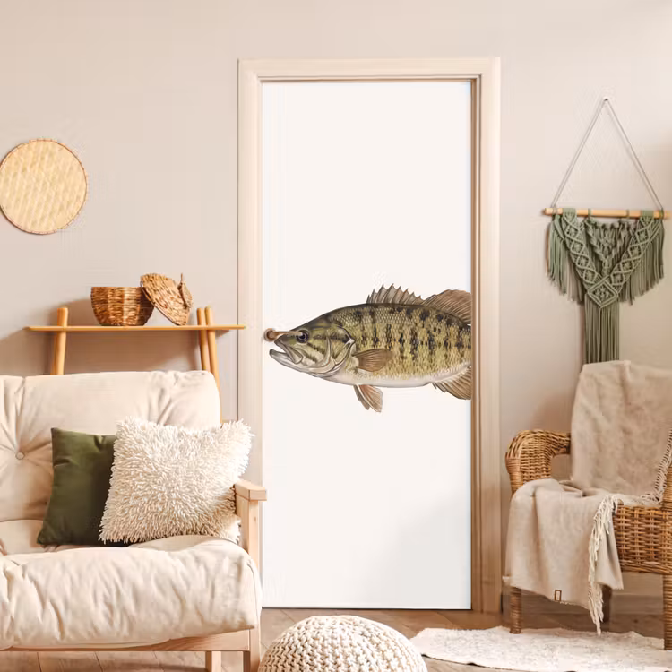 Deursticker - Vissen - Natuur - Vintage — 4