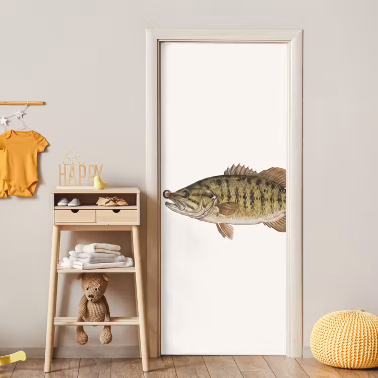 Deursticker - Vissen - Natuur - Vintage — 6