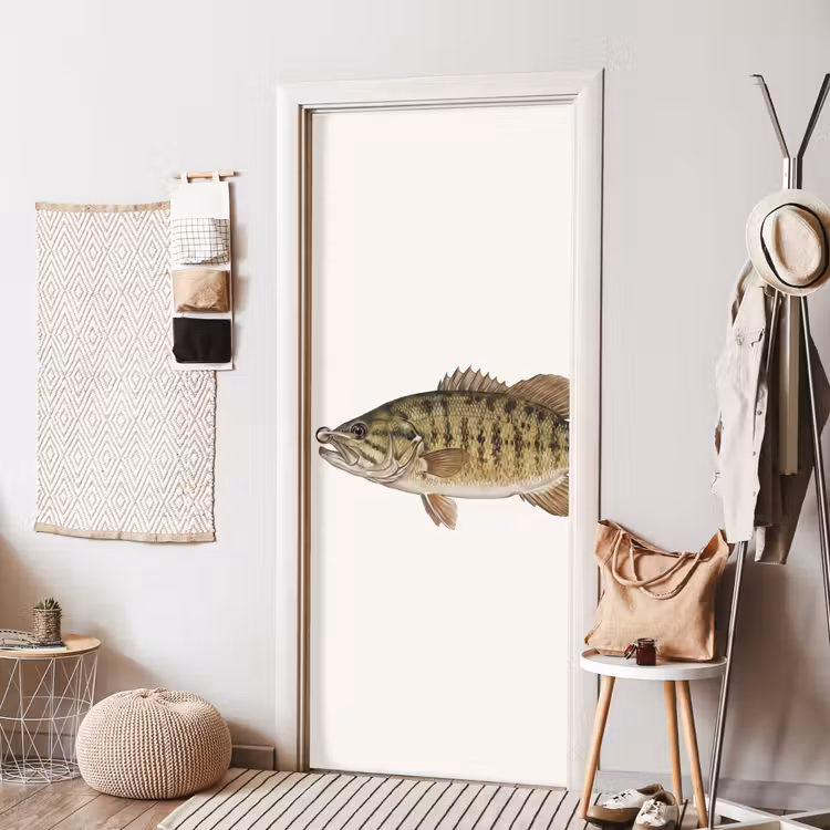 Deursticker - Vissen - Natuur - Vintage — 8