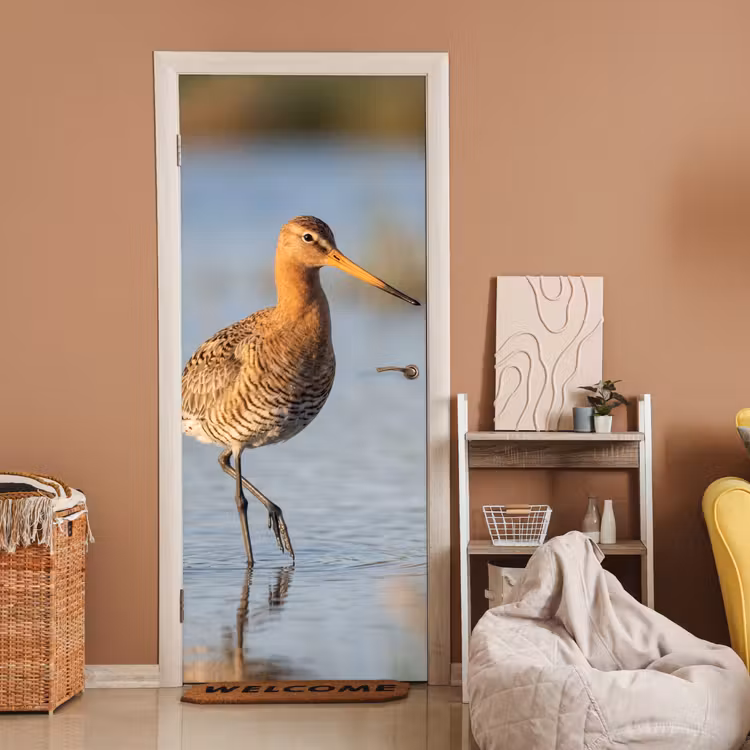 Deursticker - Vogel - Steltloper - Water - Natuur — 2