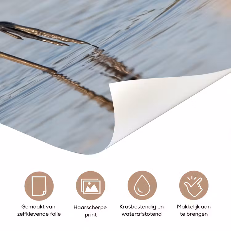 Deursticker - Vogel - Steltloper - Water - Natuur — 3