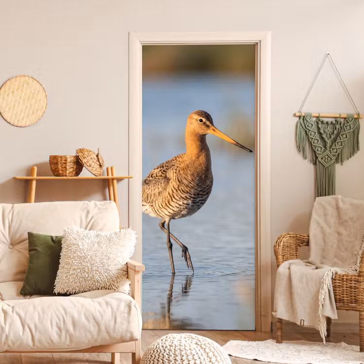 Deursticker - Vogel - Steltloper - Water - Natuur — 4