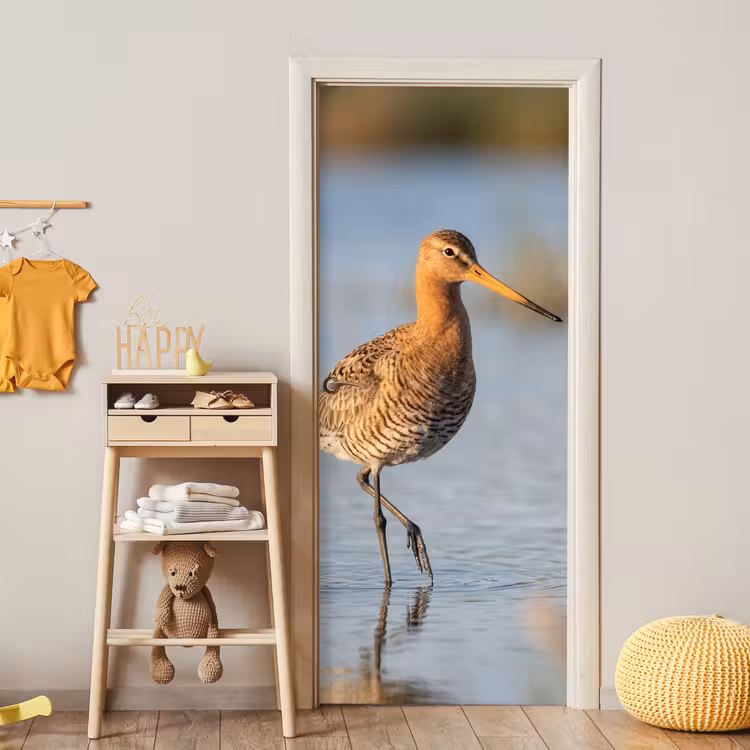 Deursticker - Vogel - Steltloper - Water - Natuur — 6
