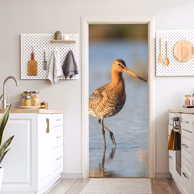 Deursticker - Vogel - Steltloper - Water - Natuur — 7