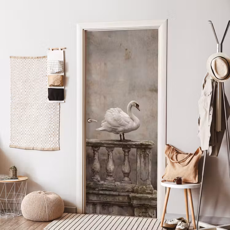 Deursticker - Zwaan - Elegant - Dieren - Wit — 8