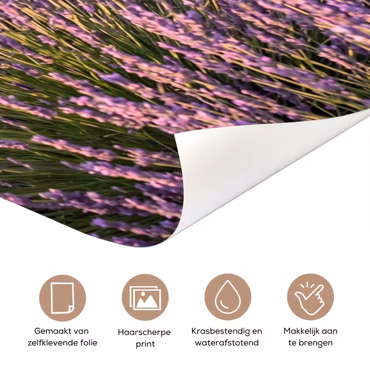 Deursticker - Lavendel - Landschap - Sereen - Paars — 3
