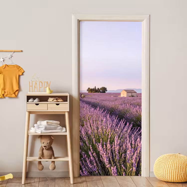 Deursticker - Lavendel - Landschap - Sereen - Paars — 6