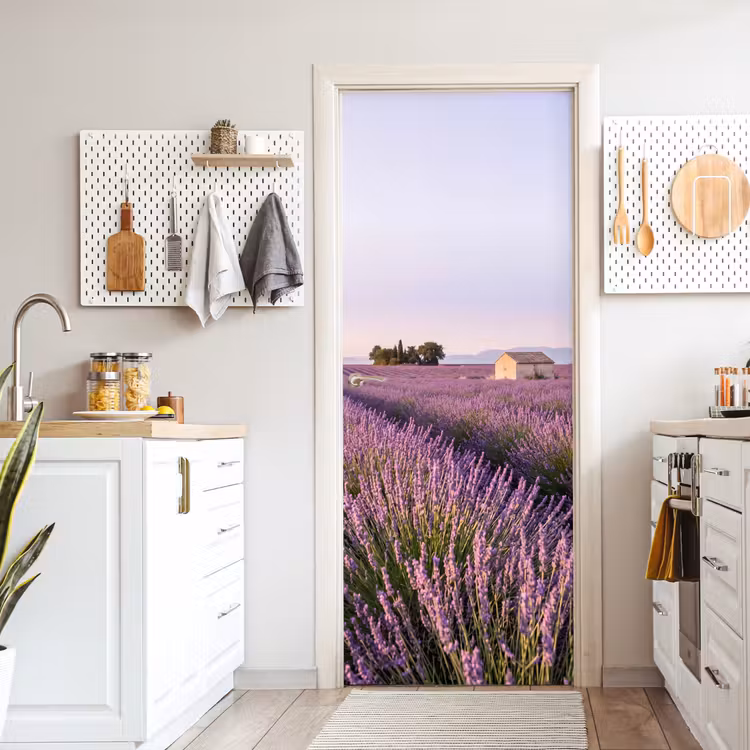 Deursticker - Lavendel - Landschap - Sereen - Paars — 7