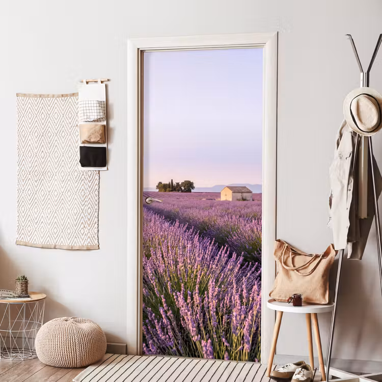 Deursticker - Lavendel - Landschap - Sereen - Paars — 8