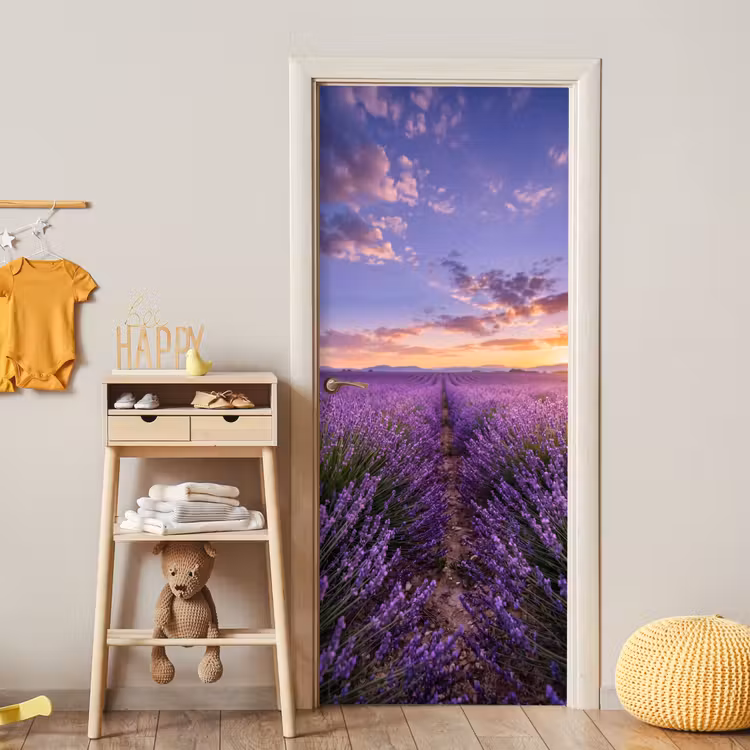 Deursticker - Lavendel - Veld - Natuur - Paars — 6