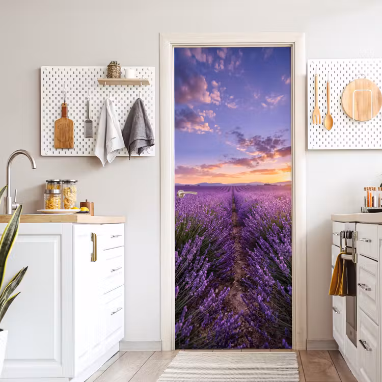 Deursticker - Lavendel - Veld - Natuur - Paars — 7