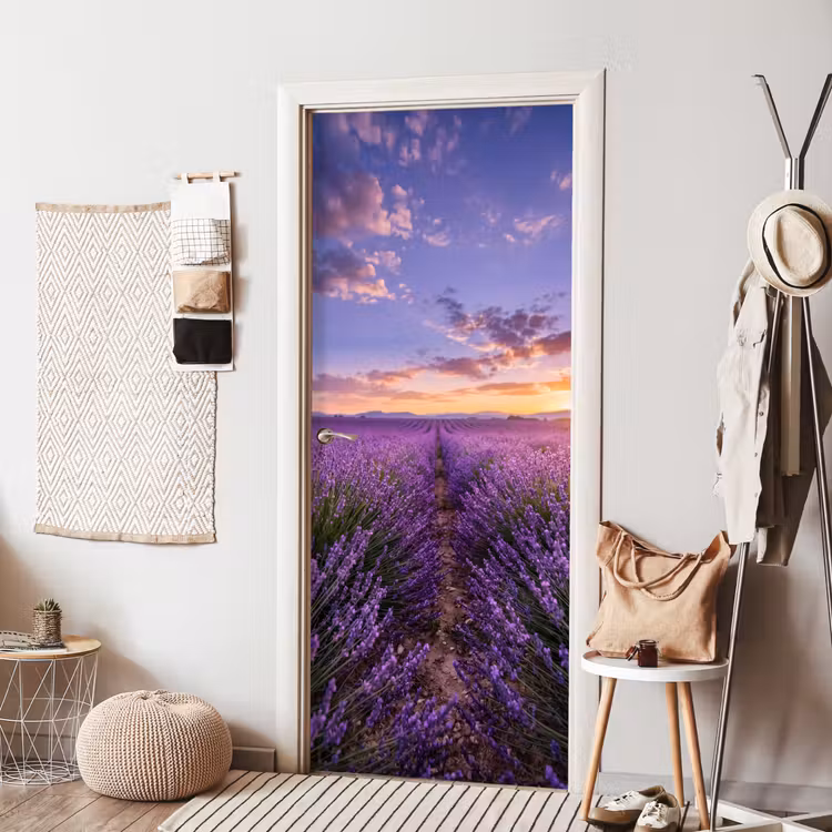 Deursticker - Lavendel - Veld - Natuur - Paars — 8