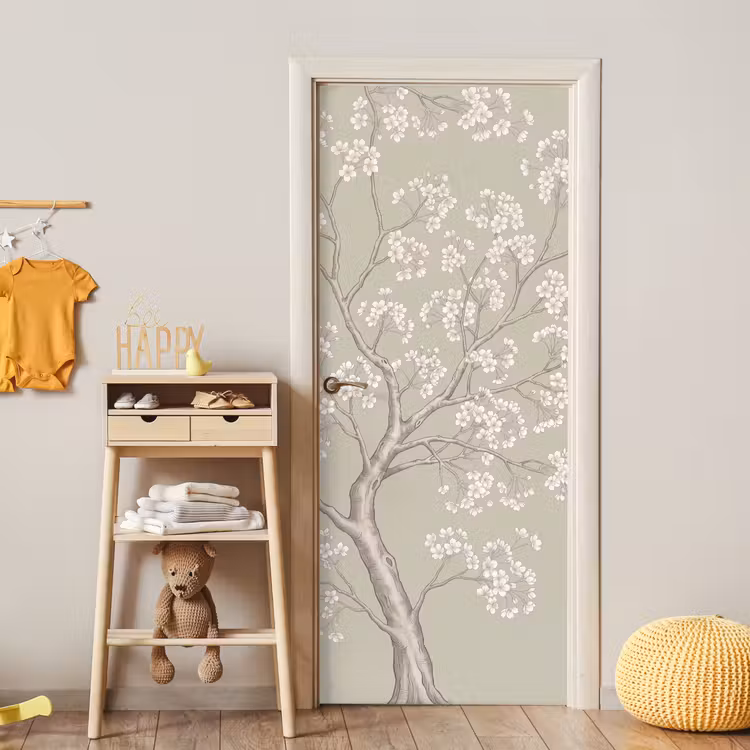 Deursticker - Sereen - Bloesem - Wit — 6
