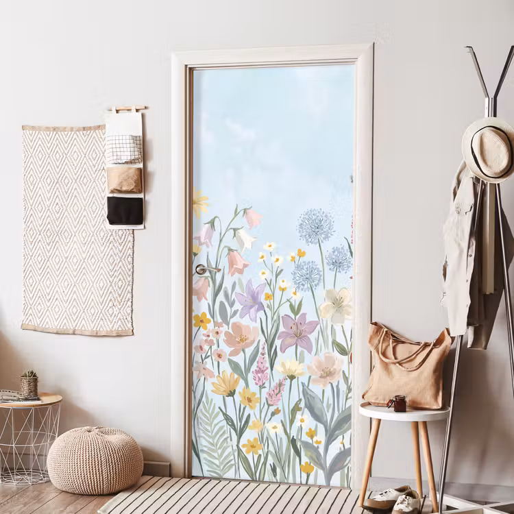 Deursticker - Weidebloemen - Illustratie - Kleurrijk — 8
