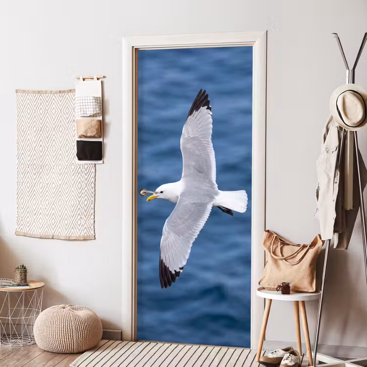 Deursticker - Zeemeeuw - Oceaan - Blauw — 8