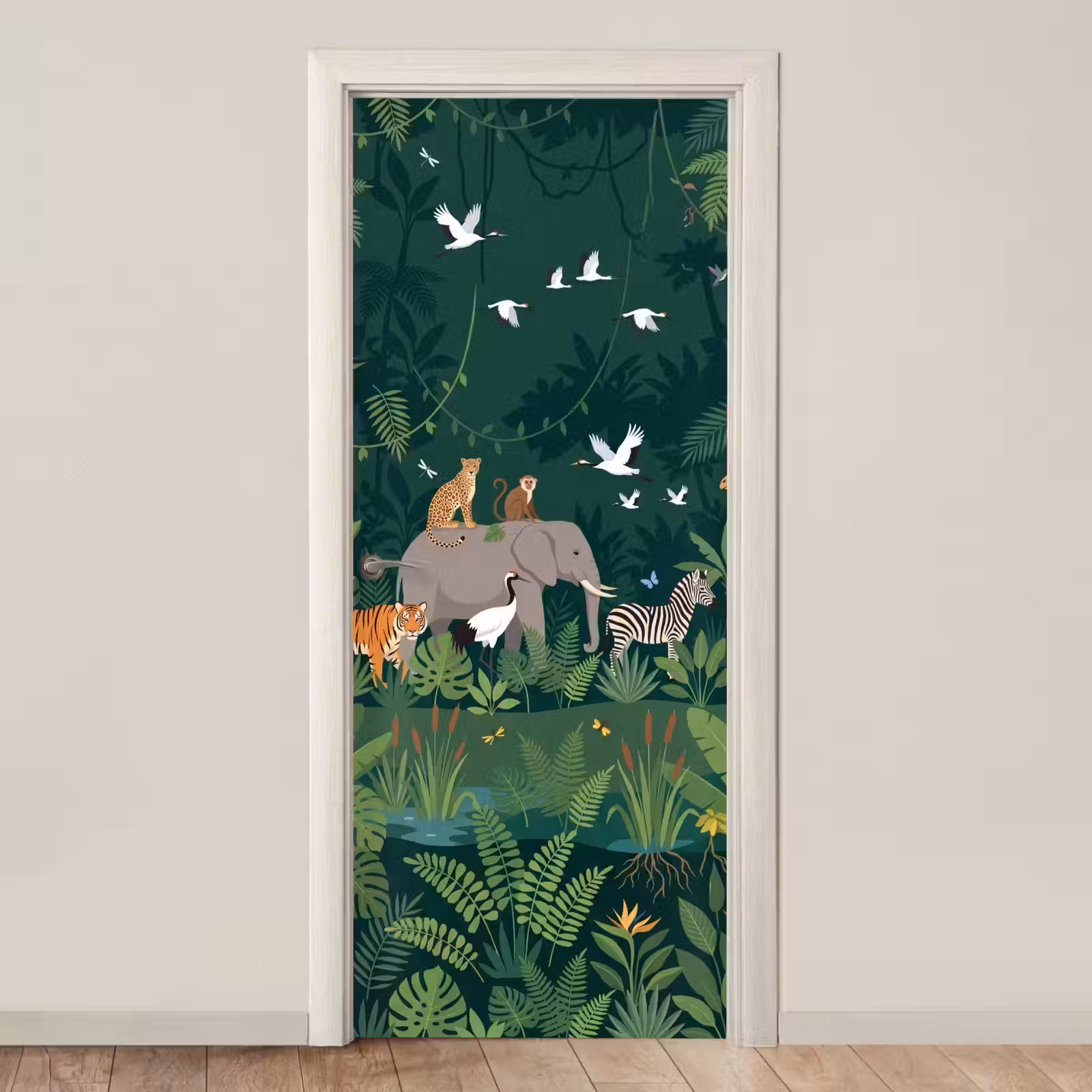 Deursticker - Tropisch - Jungle - Groen — 1