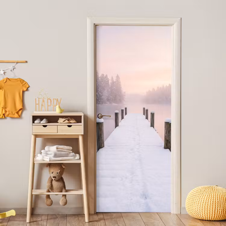 Deursticker - Steiger - Meer - Mist - Winter - Serene — 6