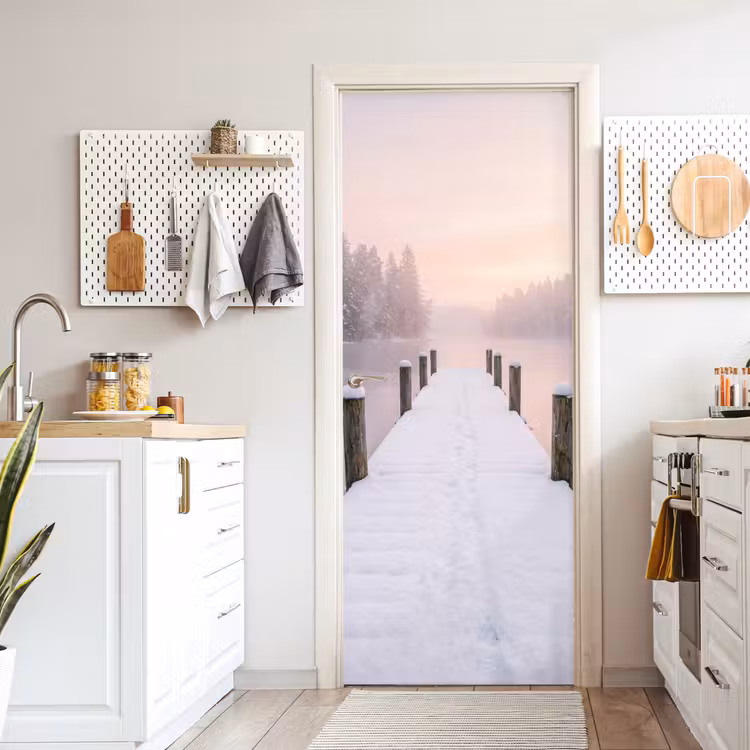 Deursticker - Steiger - Meer - Mist - Winter - Serene — 7