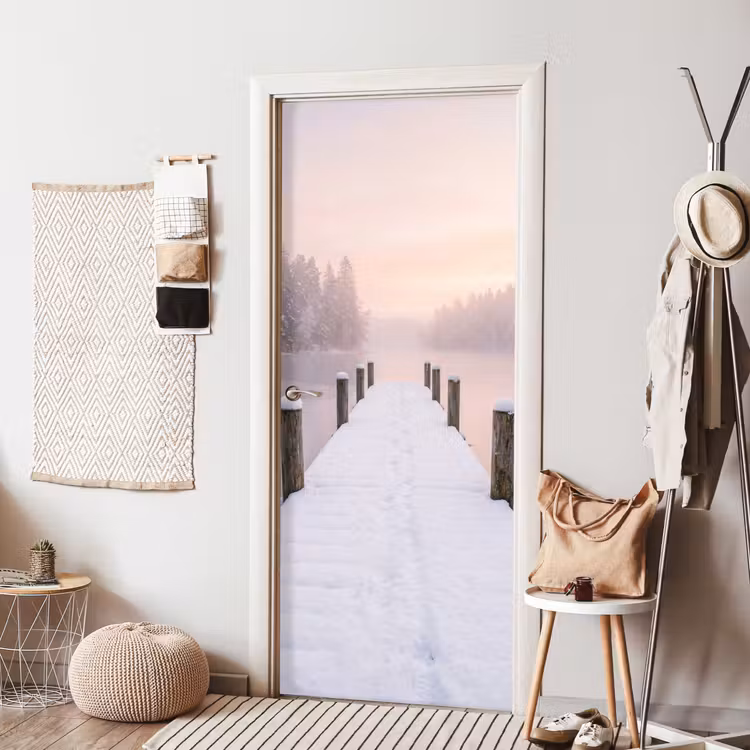 Deursticker - Steiger - Meer - Mist - Winter - Serene — 8